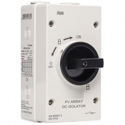Four Pole DC Isolator 4-Series 2-String IP66